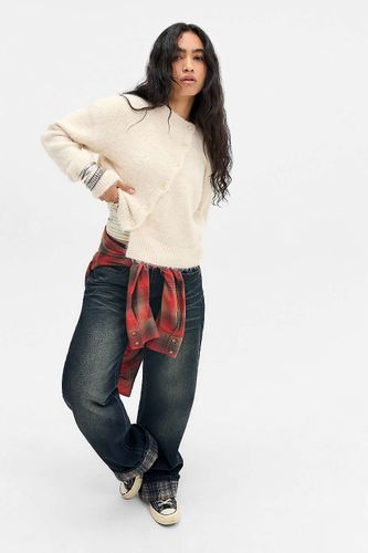 Cardigan asymétrique à boutons en taille: XS - BDG - Modalova
