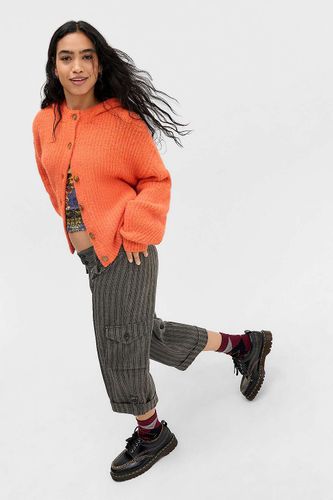 Cardigan côtelé à capuche UO Indi par en taille: XS - Urban Outfitters - Modalova