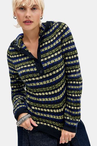 Pull à capuche en tricot jacquard Fair Isle UO par en taille: XS - Urban Outfitters - Modalova
