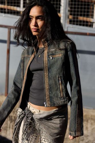 Veste moto en denim à fermeture éclair Dora en taille: XS - BDG - Modalova