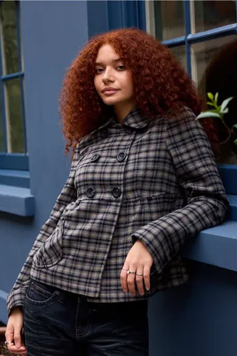 Caban à carreaux Kimchi Blue Annie en taille: 2XS - Urban Outfitters - Modalova