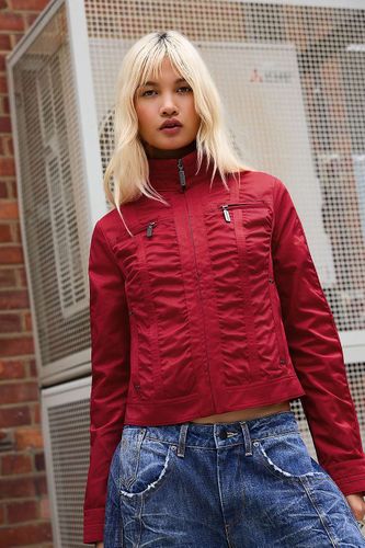 Veste à fermeture éclair froncée Tiana iets frans. en Rouge taille: 2XS - iets frans... - Modalova