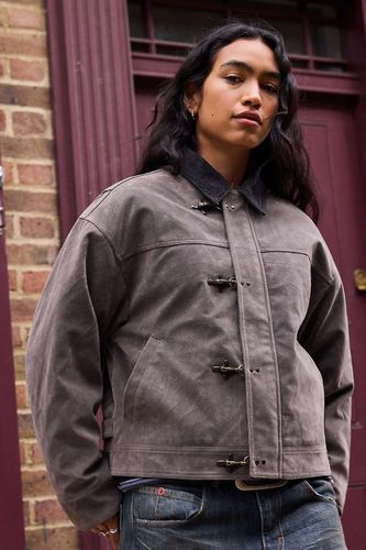 Veste en faux daim à fermoir de pompier Lois en taille: XS - BDG - Modalova