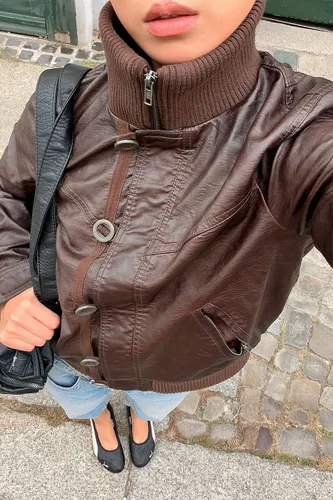Veste en simili cuir Rocco en taille: 2XS - BDG - Modalova