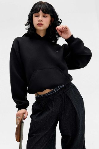 Iets frans. Sweat à capuche noir en scuba en taille: Medium - iets frans... - Modalova