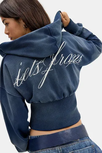 Iets frans. Sweat à capuche zippé avec logo en italique en taille: Small - iets frans... - Modalova
