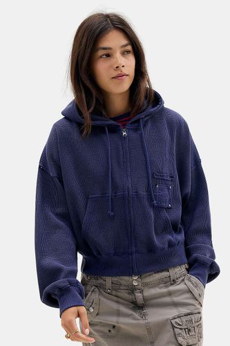 Sweat à capuche gaufré à fermeture éclair en taille: XS - BDG - Modalova