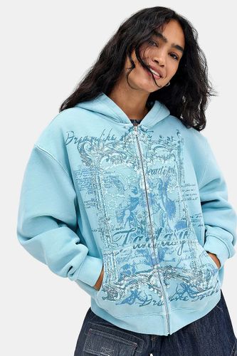 Sweat à capuche à fermeture éclair UO Fantasy par en taille: Medium/Large - Urban Outfitters - Modalova