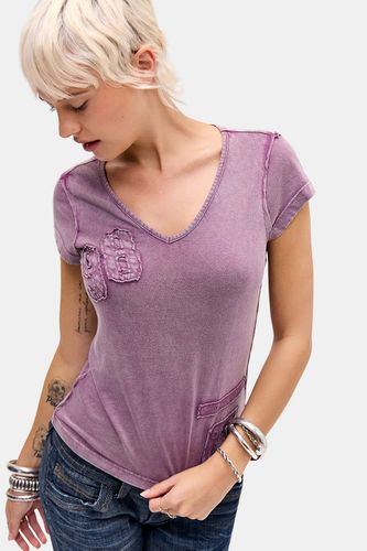 T-shirt bébé col en V tonal appliqué 98 en taille: XS - BDG - Modalova
