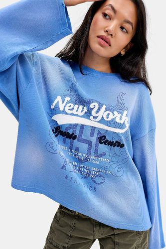 T-shirt gaufré Luca New York en taille: Small - BDG - Modalova