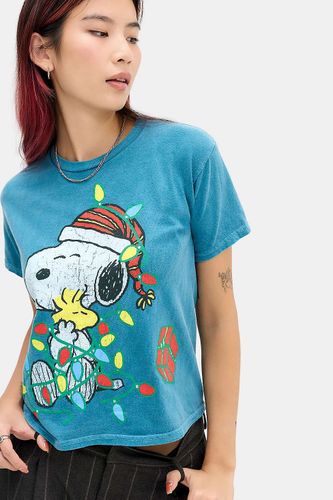T-shirt décontracté Snoopy Noël UO par en taille: Medium/Large - Urban Outfitters - Modalova