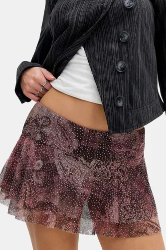 Mini jupe-short en maille thermocollée UO Belle par en taille: 2XS - Urban Outfitters - Modalova