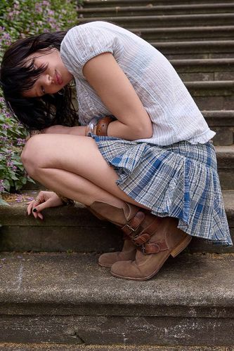 Jupe-short à godets Immy à carreaux en taille: Large - Kimchi Blue - Modalova