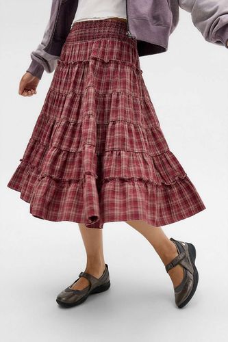 Jupe midi prairie à carreaux Ella en taille: 2XS - Kimchi Blue - Modalova