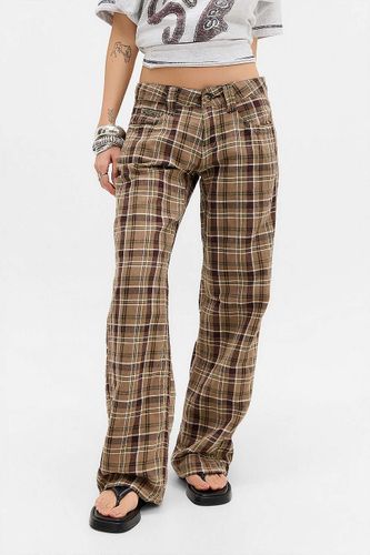Pantalon en lin à carreaux mixtes Kayla en taille: Small - BDG - Modalova