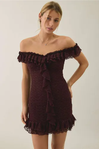 Mini-robe en dentelle Feels Right en taille: XS - Kimchi Blue - Modalova