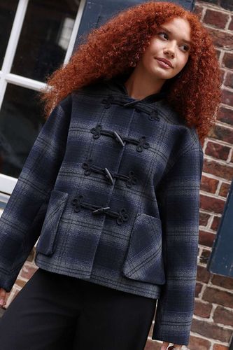 Veste duffle-coat à carreaux à capuche en taille: Small/Medium - BDG - Modalova