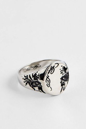 Bague chevalière Surf Skull en taille: Medium - Ed Hardy - Modalova