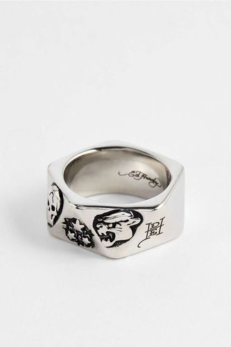 Bague Glory Stars Skull en taille: Medium - Ed Hardy - Modalova