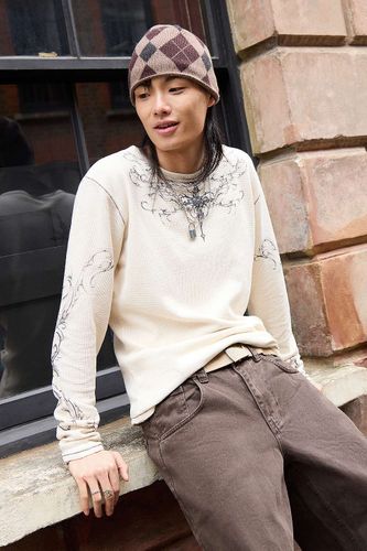 Haut gaufré à manches longues Ines écru exclusif UO taille: XS - Jaded London - Modalova