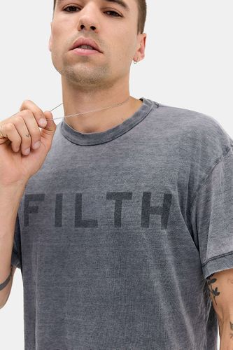 T-shirt graphique décontracté gris Filth en taille: Small - Jaded London - Modalova