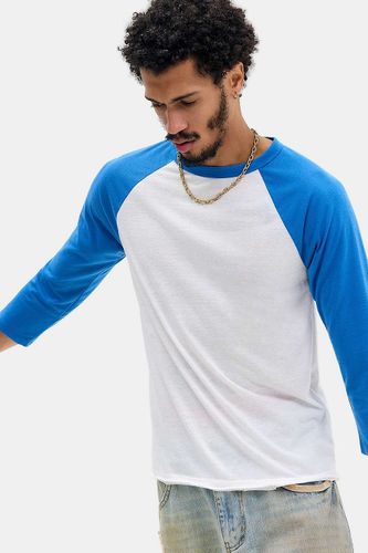 T-shirt de baseball vieilli bleu en taille: Small - Jaded London - Modalova