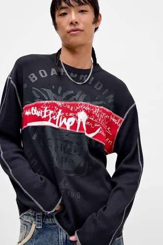 T-shirt gaufré à manches longues exclusif UO en taille: Medium - Quiksilver - Modalova