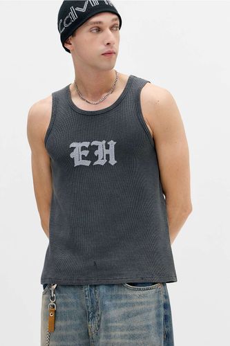 Débardeur gothique gaufré noir exclusif UO en taille: Medium - Ed Hardy - Modalova