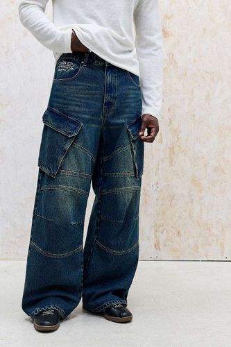 Jean cargo bleu moyen exclusivité UO en taille: 32 l 32 L - Ed Hardy - Modalova