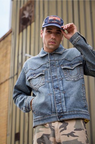Veste en jean surdimensionnée Big T Desert Loop en taille: Small - True Religion - Modalova
