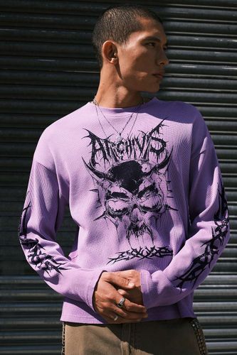 T-shirt graphique à manches longues violet en taille: Medium - Archivis - Modalova