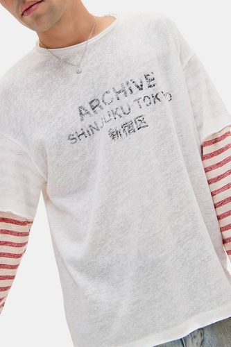 Archive Double Layer Slub Graphic Tee en taille: 2XS - Archivis - Modalova