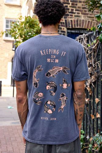 T-shirt graphique UO Keep It Zen poisson koï par en taille: Small - Urban Outfitters - Modalova
