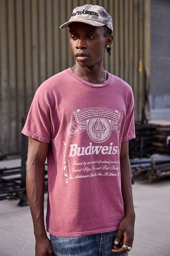 T-shirt graphique UO blanc avec logo script patrimoine Budweiser par en taille: XS - Urban Outfitters - Modalova