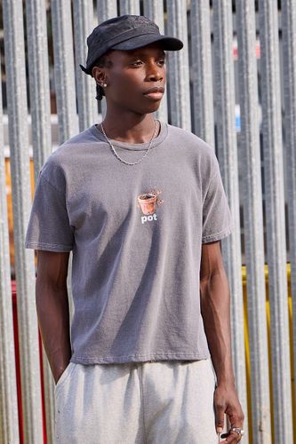 T-shirt graphique pot noir délavé UO par en taille: XS - Urban Outfitters - Modalova