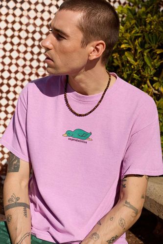 T-shirt graphique UO Unproducktive par taille: Large - Urban Outfitters - Modalova