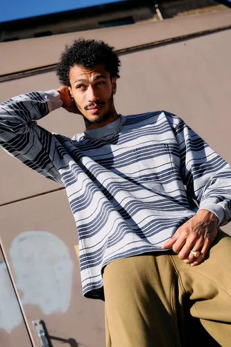 T-shirt à manches longues à rayures avec poche iets frans. en taille: XS - iets frans... - Modalova