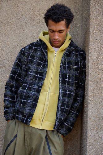Sweat à capuche en polaire à carreaux noirs iets frans. en Black taille: 2XS - iets frans... - Modalova