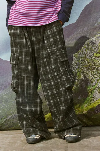 Iets frans. Black XL Check Cargo Pants en taille: XS - iets frans... - Modalova