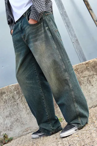 Jean Neo à teinte verte en taille: 26 l 32 L - BDG - Modalova