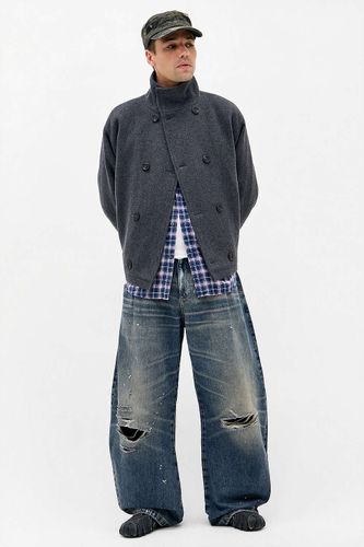 Jean barrel en denim vieilli Axel taille: 28 l 30 L - Archivis - Modalova