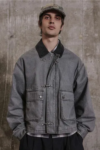 Veste en toile grise à fermoir de pompier en taille: 2XS - Archivis - Modalova