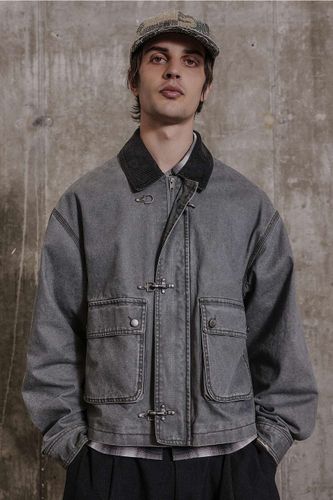 Veste en toile grise à fermoir de pompier en taille: Small - Archivis - Modalova