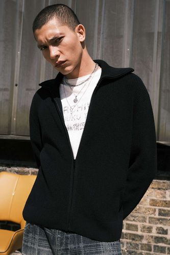 Haut de survêtement en tricot à col entonnoir avec fermeture éclair en Black taille: XS - Archivis - Modalova