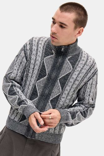 Pull en maille torsadée à fermeture éclair en taille: XS - Archivis - Modalova