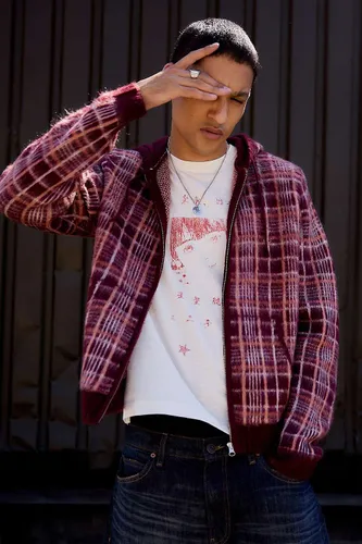 Pull à capuche en maille à carreaux bordeaux iets frans. en taille: XS - iets frans... - Modalova
