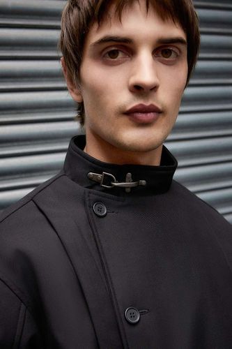 Veste ajustée à col à fermoir noir en Black taille: Large - Archivis - Modalova