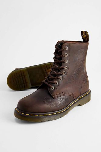 Bottes 1460 Pascal à fleurs brunes en taille: UK 4 - Dr. Martens - Modalova