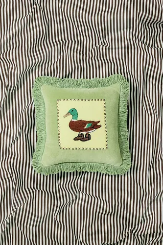 Mini coussin canard rigolo vert par en taille: TAILLE UNIQUE - Urban Outfitters - Modalova