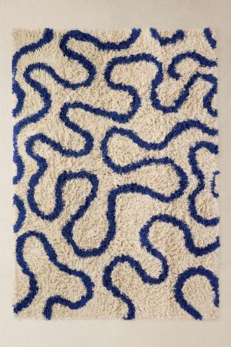 Tapis à tourbillon bleu shaggy 5x7pi / 150x210cm par en taille: TAILLE UNIQUE - Urban Outfitters - Modalova